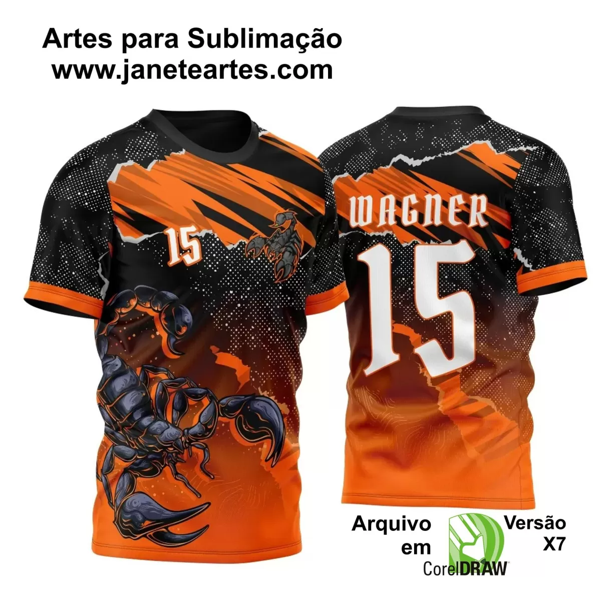 Arte Vetor - Camisa de Interclasse - Escorpião - 2024 - 2025