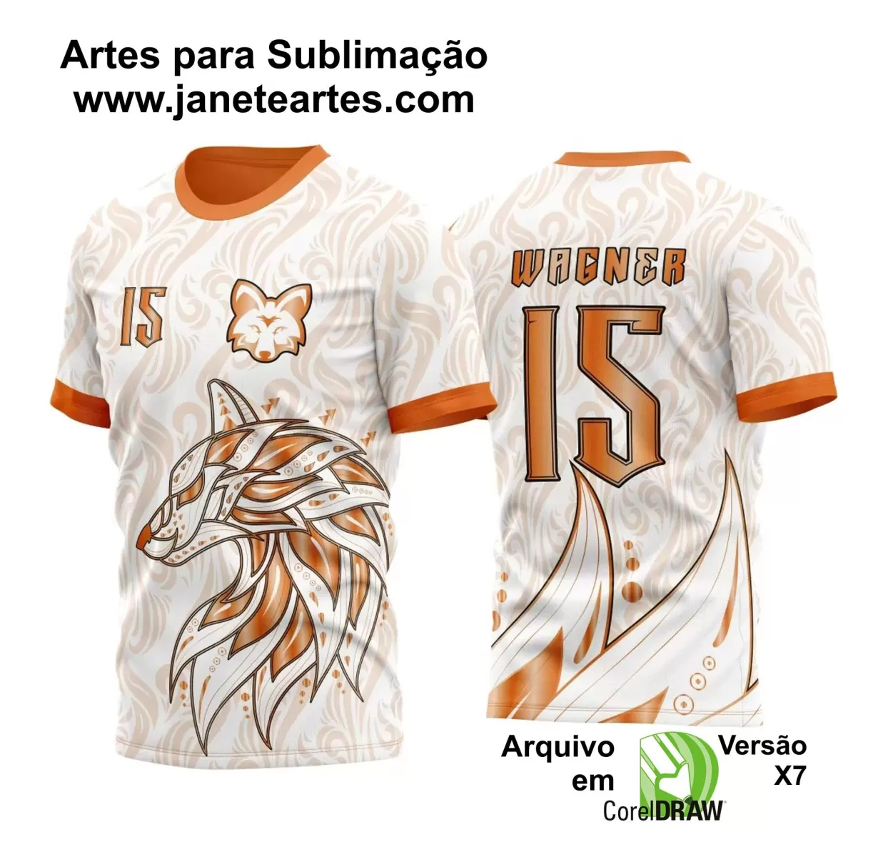 Arte Vetor - Camisa de Interclasse - Fox - Raposa 2024-2025