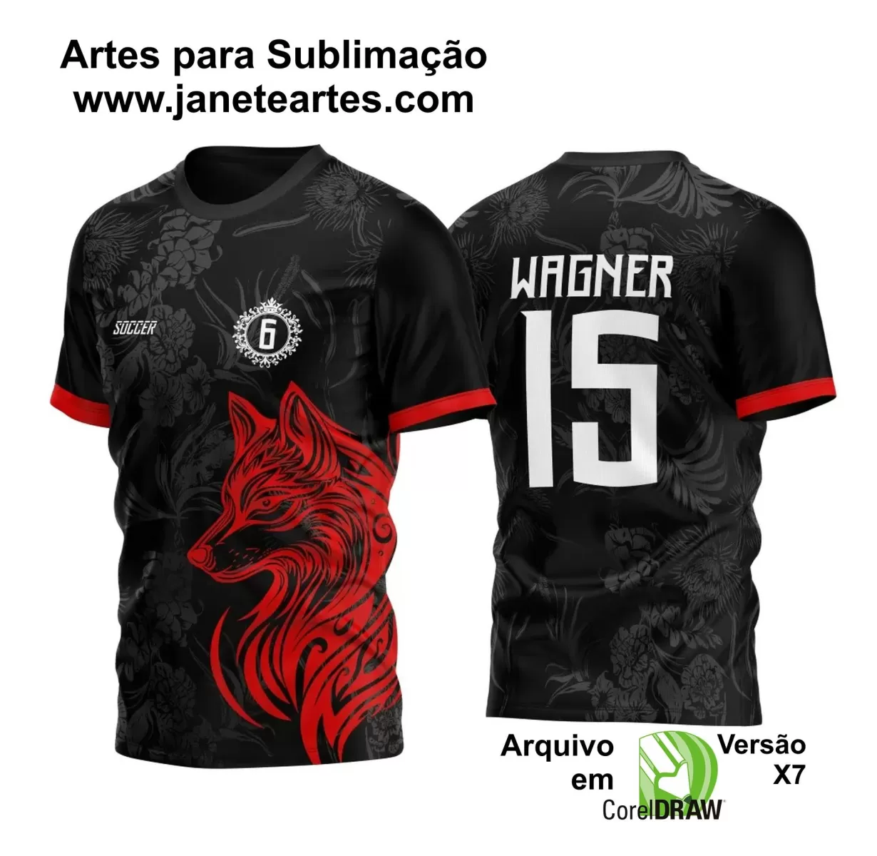 Arte Vetor - Camisa de Interclasse - Fox - Raposa 2024-2025