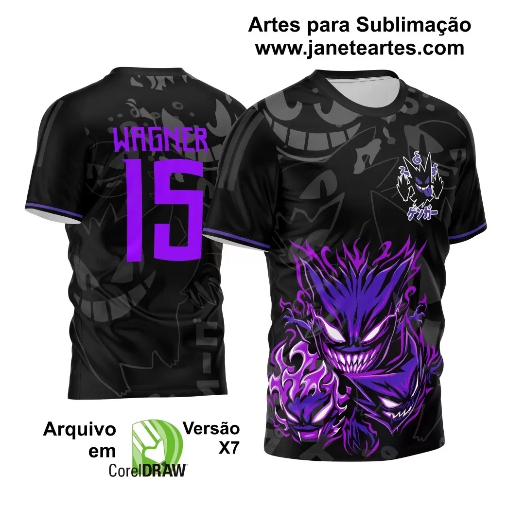 Arte Vetor - Camisa de Interclasse - Gengar  2024 - 2025