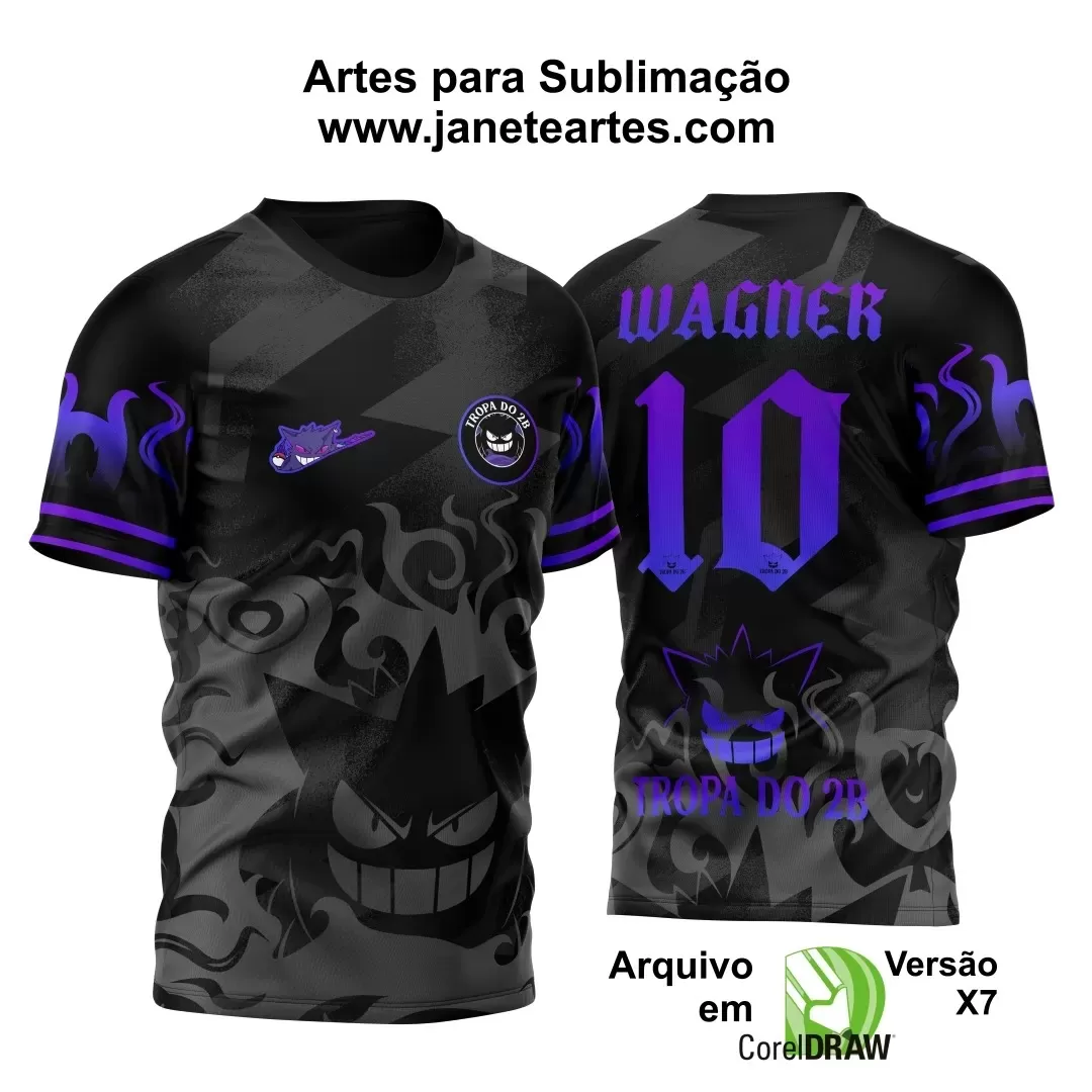 Arte Vetor - Camisa de Interclasse - Gengar  2024 - 2025