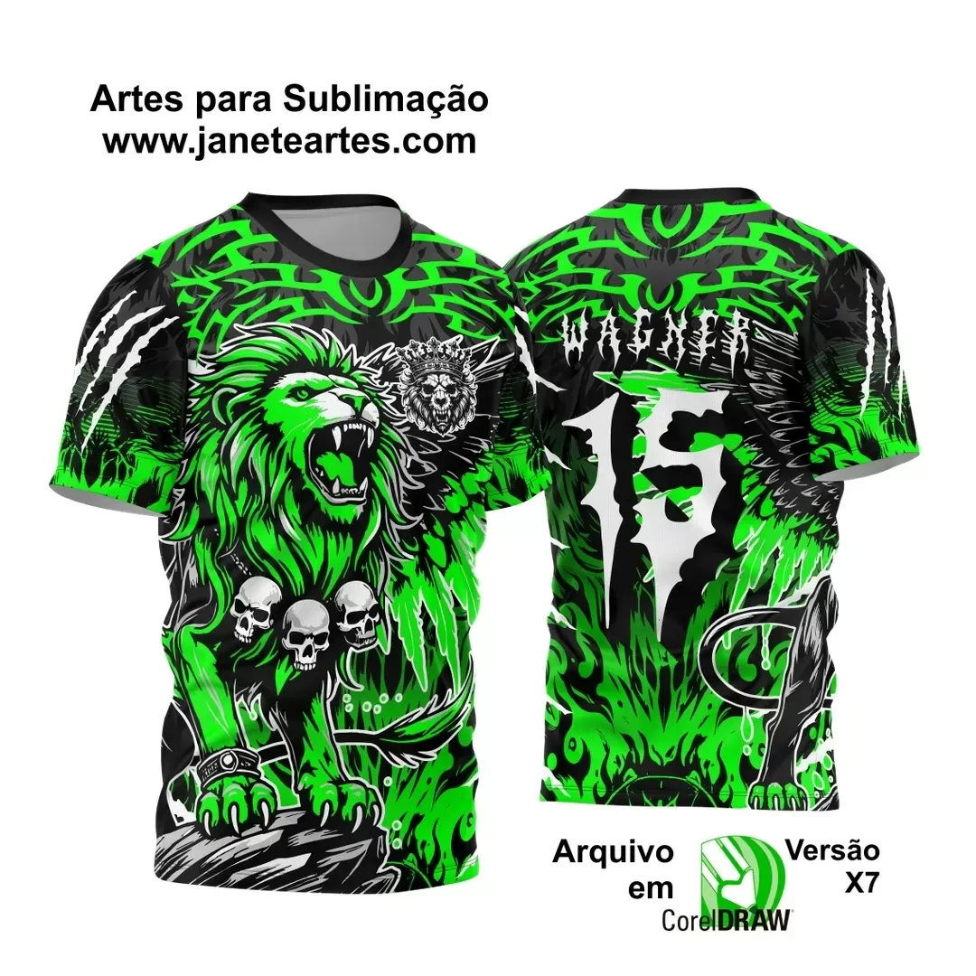 Arte Vetor - Camisa de Interclasse - Jogos Internos - Leão - 2024 - 2025