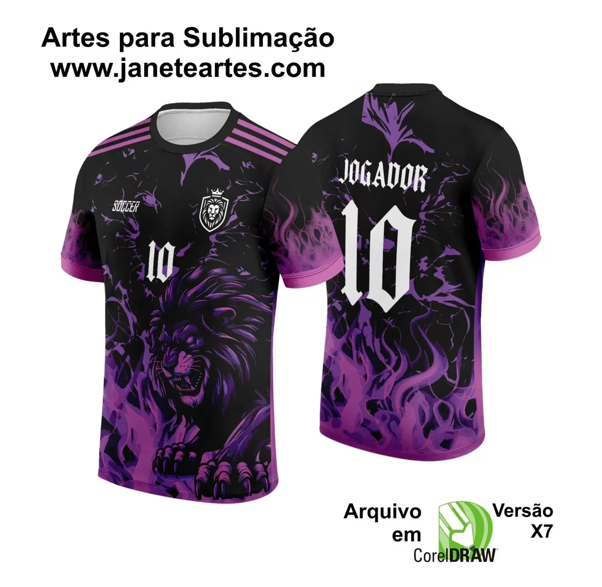 Arte Vetor - Camisa de Interclasse - Jogos Internos - Leão - 2024 - 2025