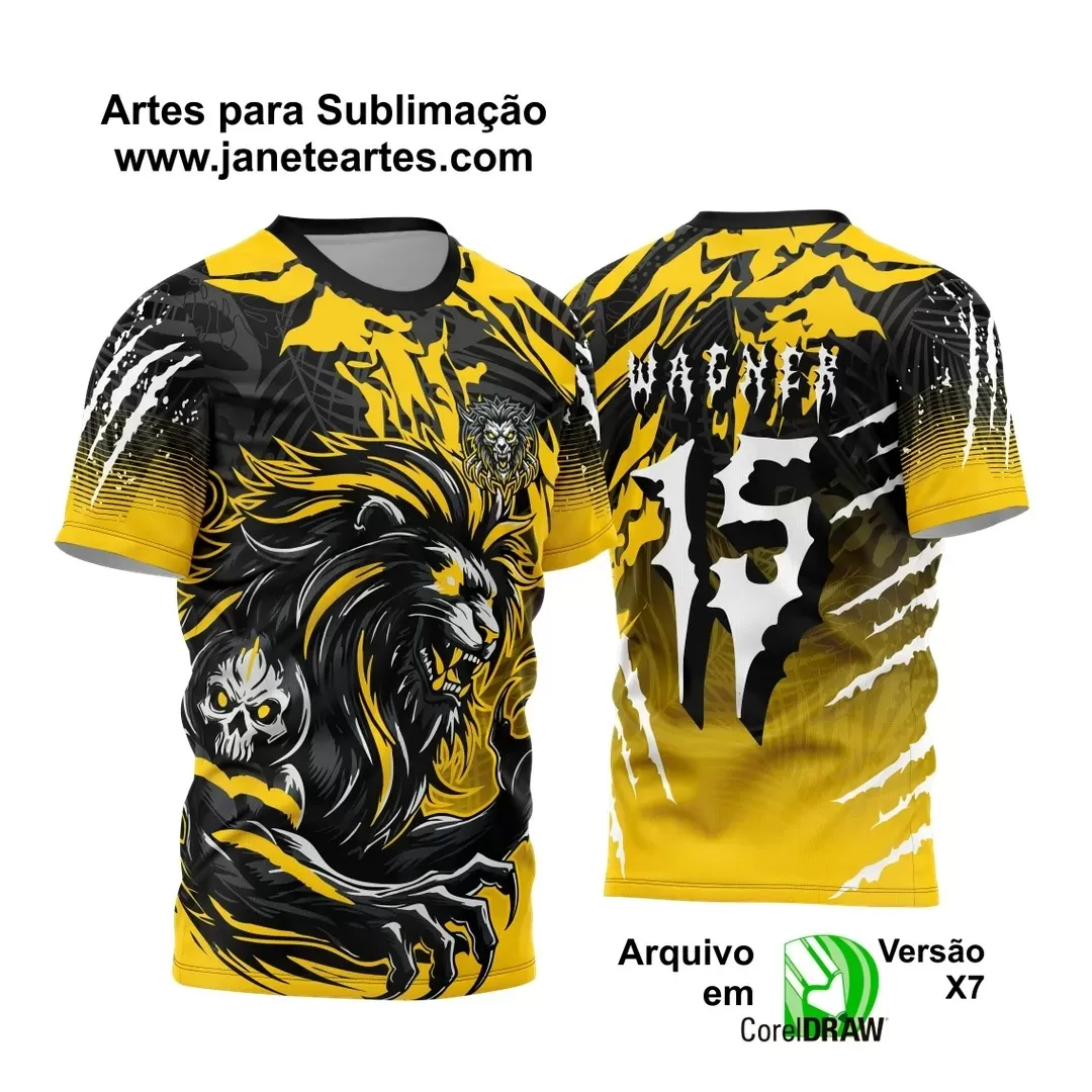 Arte Vetor - Camisa de Interclasse - Jogos Internos - Leão - 2024 - 2025