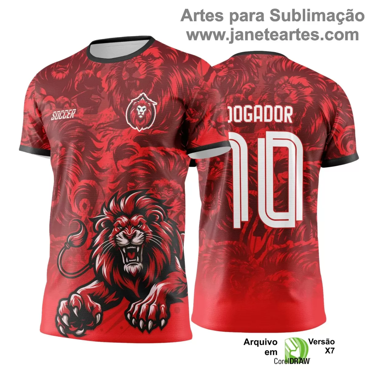 Arte Vetor - Camisa de Interclasse - Jogos Internos - Leão - 2024 - 2025