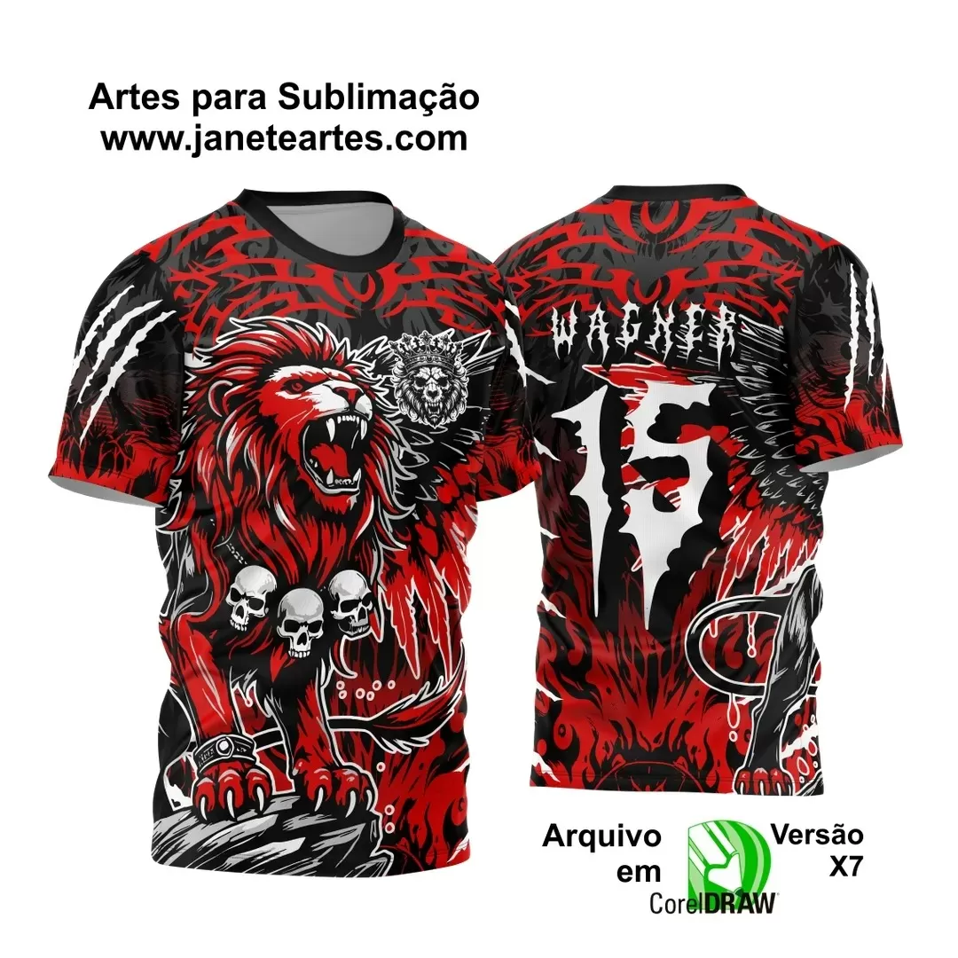 Arte Vetor - Camisa de Interclasse - Jogos Internos - Leão - 2024 - 2025