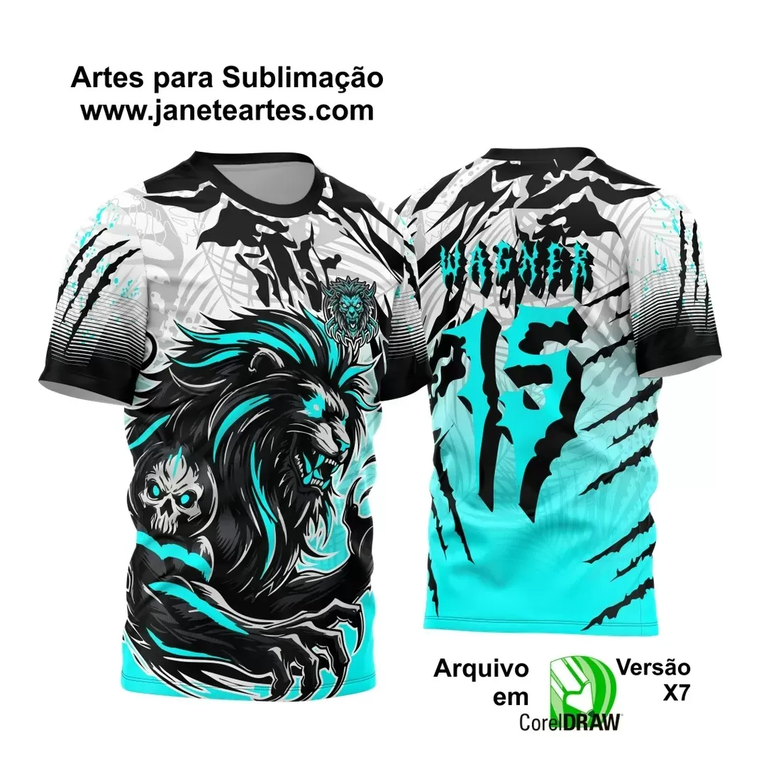 Arte Vetor - Camisa de Interclasse - Jogos Internos - Leão - 2024 - 2025