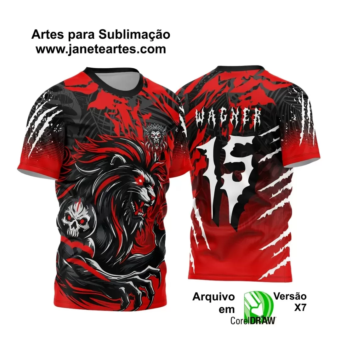 Arte Vetor - Camisa de Interclasse - Jogos Internos - Leão - 2024 - 2025