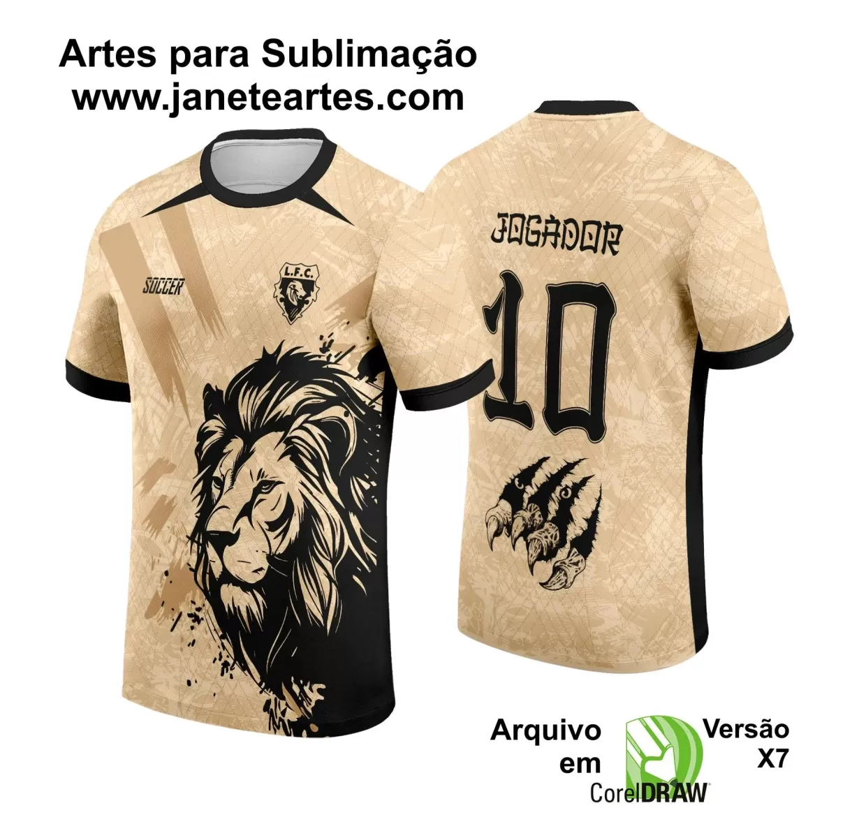 Arte Vetor - Camisa de Interclasse - Jogos Internos - Leão - 2024 - 2025