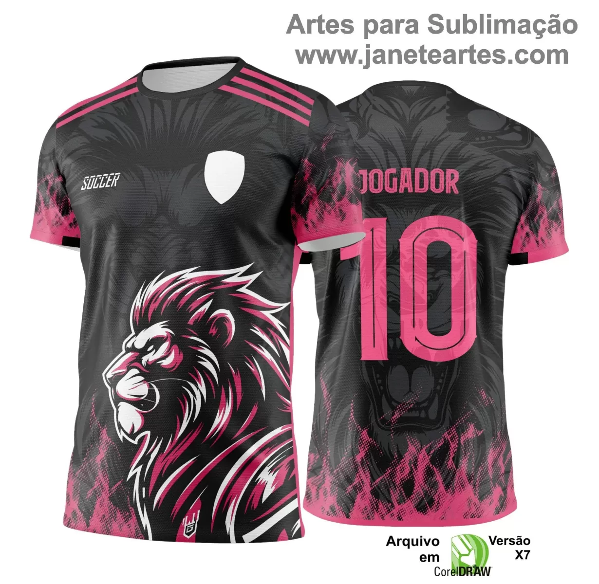 Arte Vetor - Camisa de Interclasse - Jogos Internos - Leão - 2024 - 2025