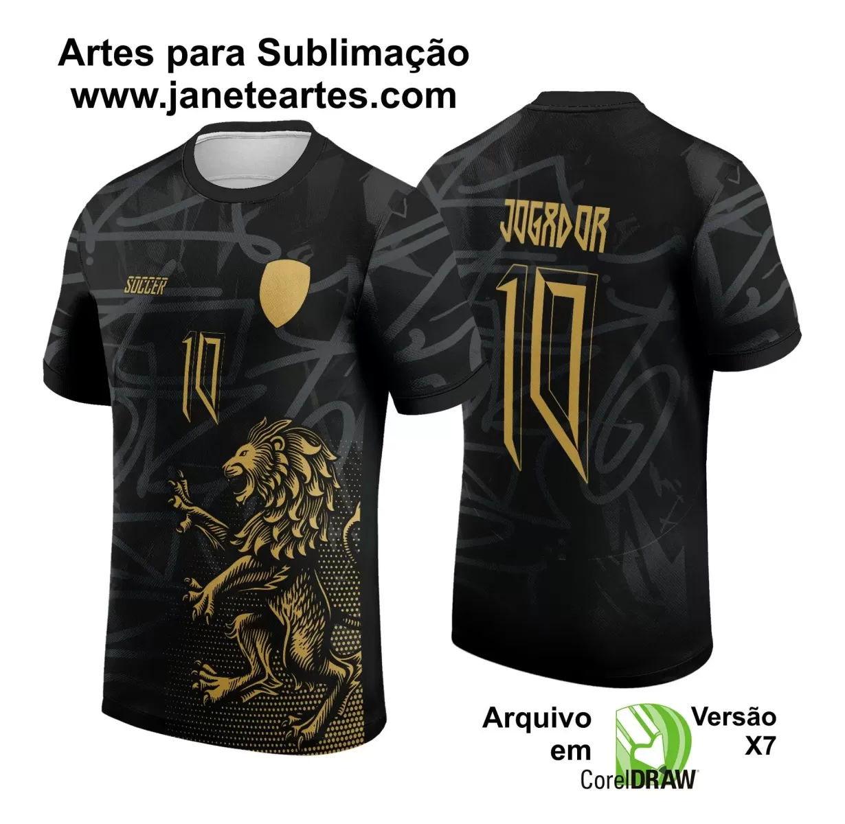 Arte Vetor - Camisa de Interclasse - Jogos Internos - Leão - 2024 - 2025