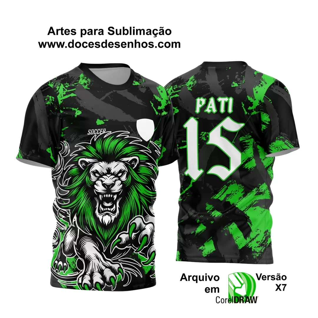 Arte Vetor - Camisa de Interclasse - Jogos Internos - Leão Feroz - 2024 - 2025