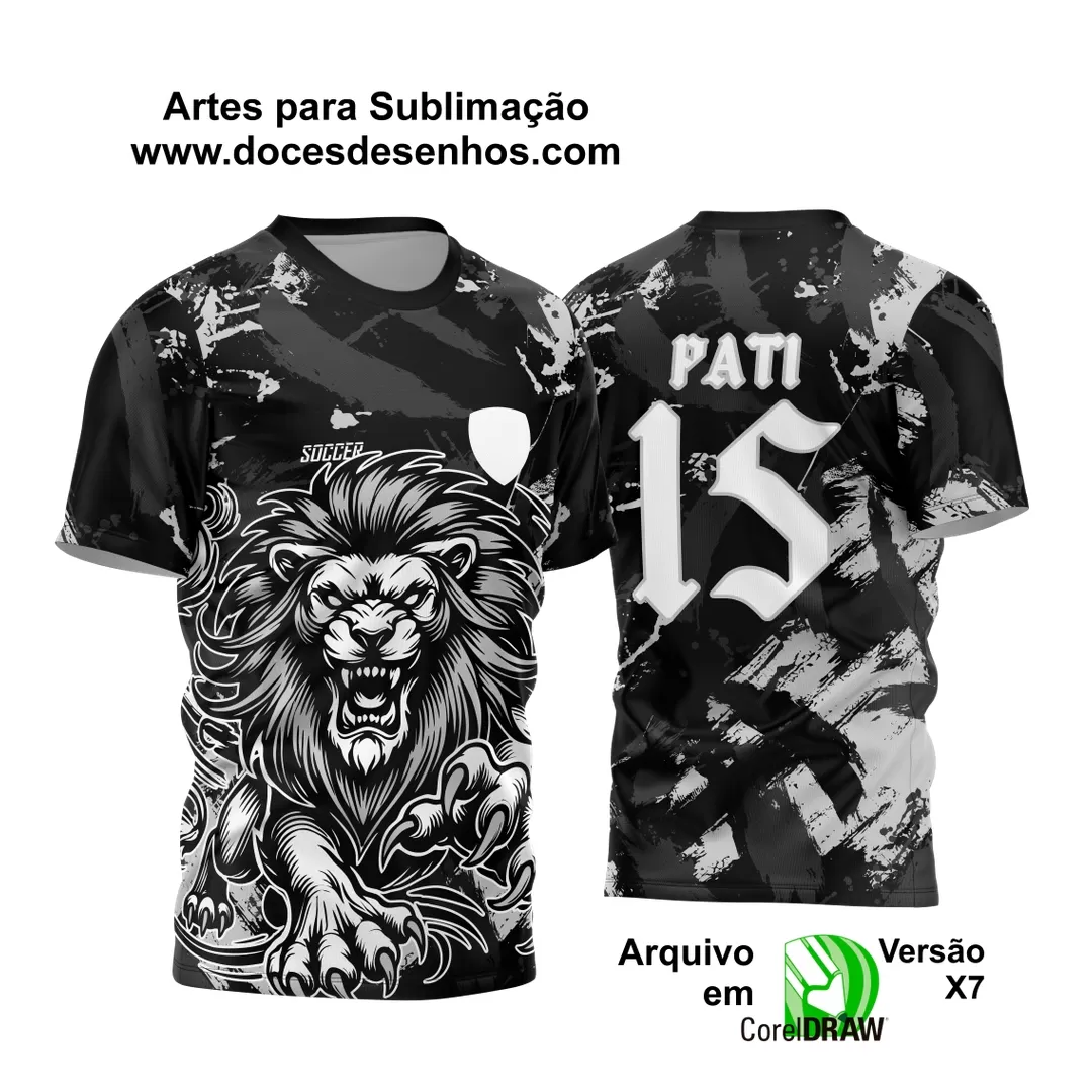 Arte Vetor - Camisa de Interclasse - Jogos Internos - Leão Feroz - 2024 - 2025