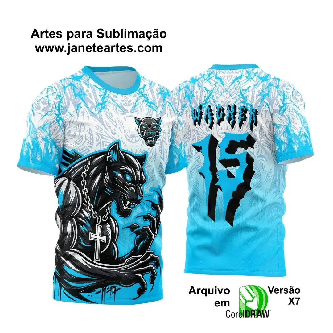 Arte Vetor - Camisa de Interclasse - Jogos Internos - Pantera - 2024 - 2025