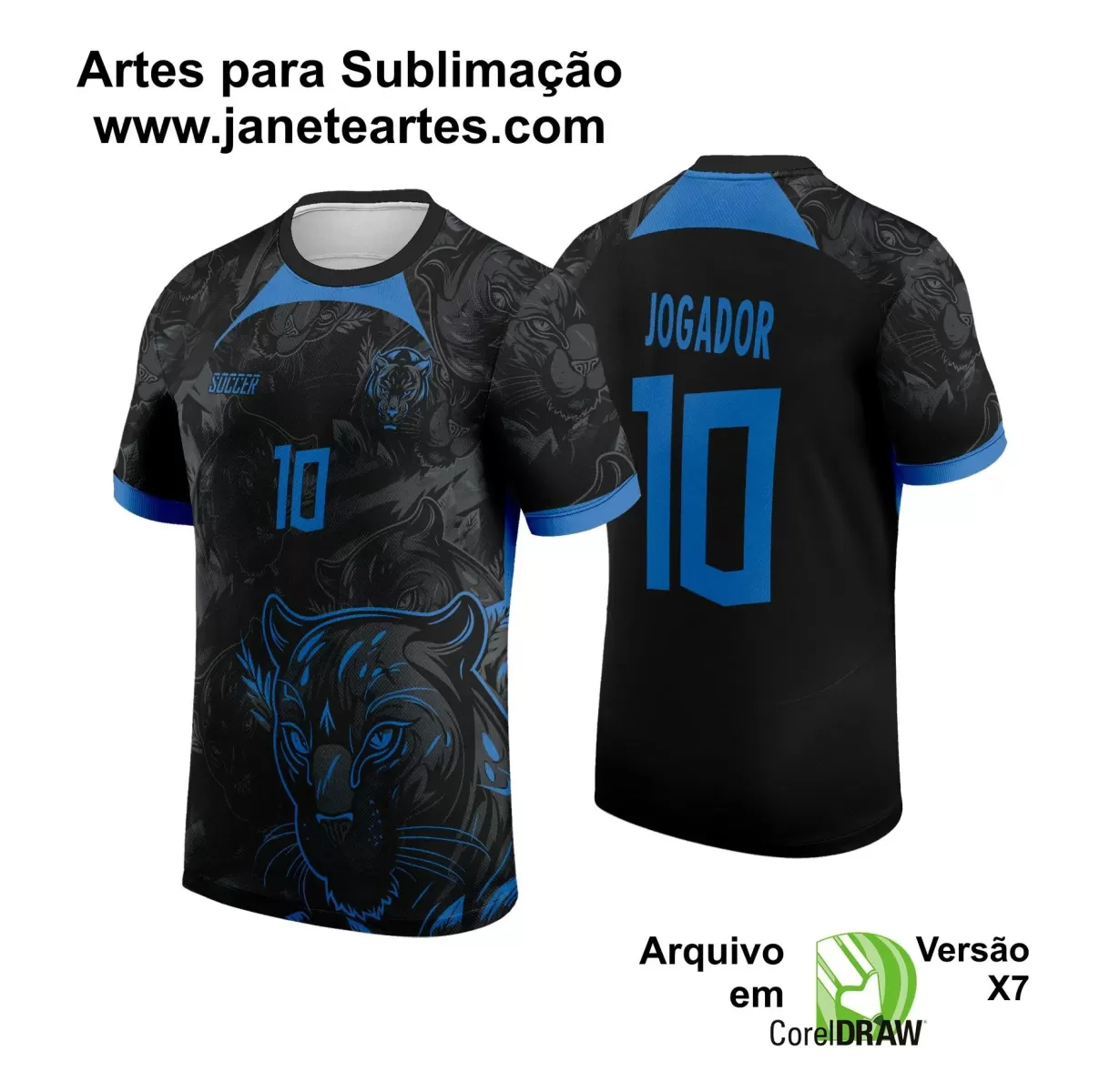 Arte Vetor - Camisa de Interclasse - Jogos Internos - Pantera - 2024 - 2025