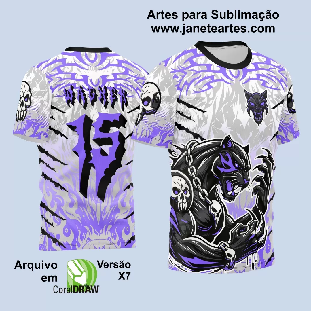 Arte Vetor - Camisa de Interclasse - Jogos Internos - Pantera - 2024 - 2025