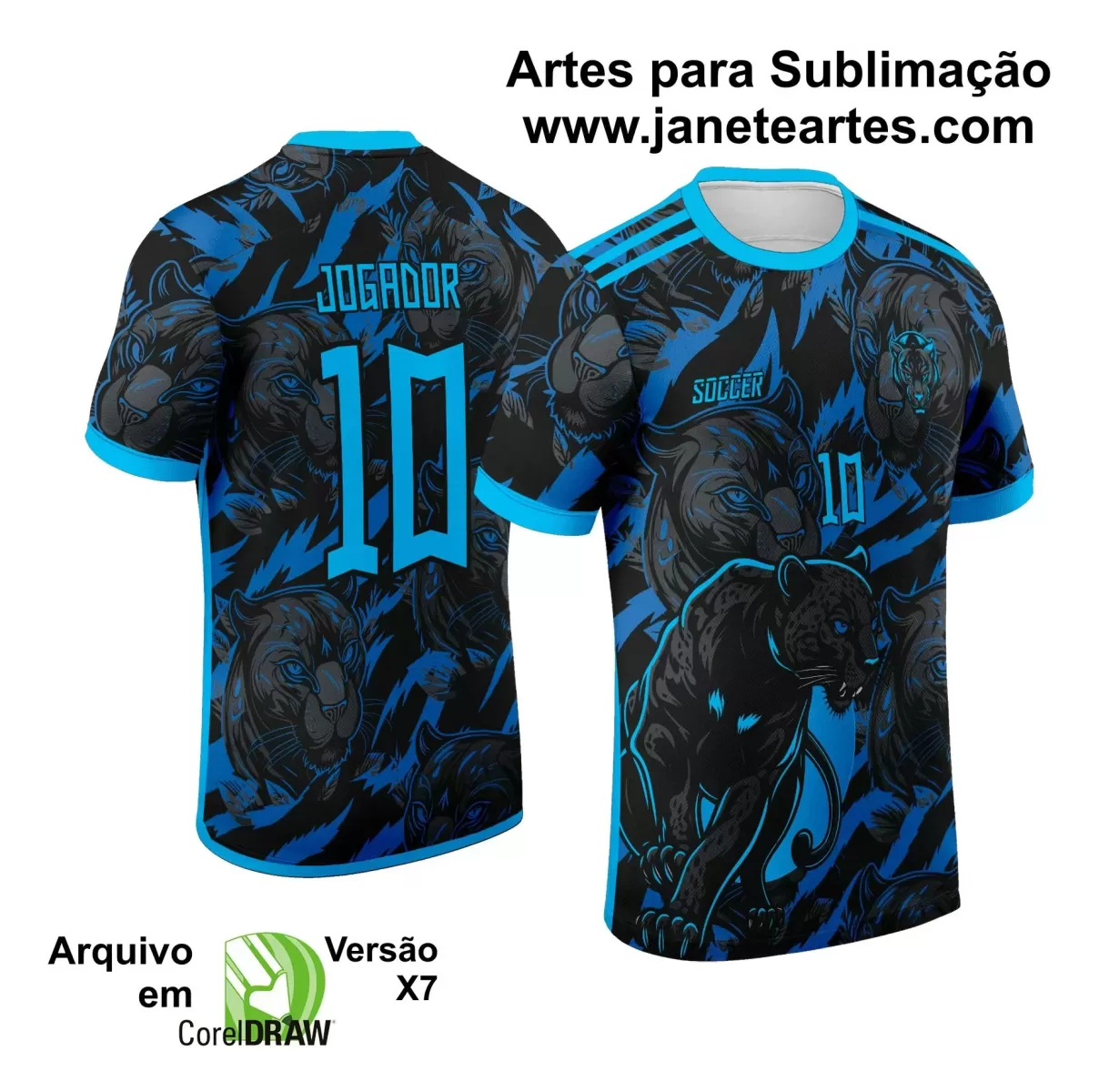 Arte Vetor - Camisa de Interclasse - Jogos Internos - Pantera - 2024 - 2025