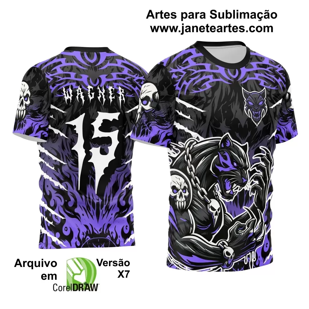 Arte Vetor - Camisa de Interclasse - Jogos Internos - Pantera - 2024 - 2025