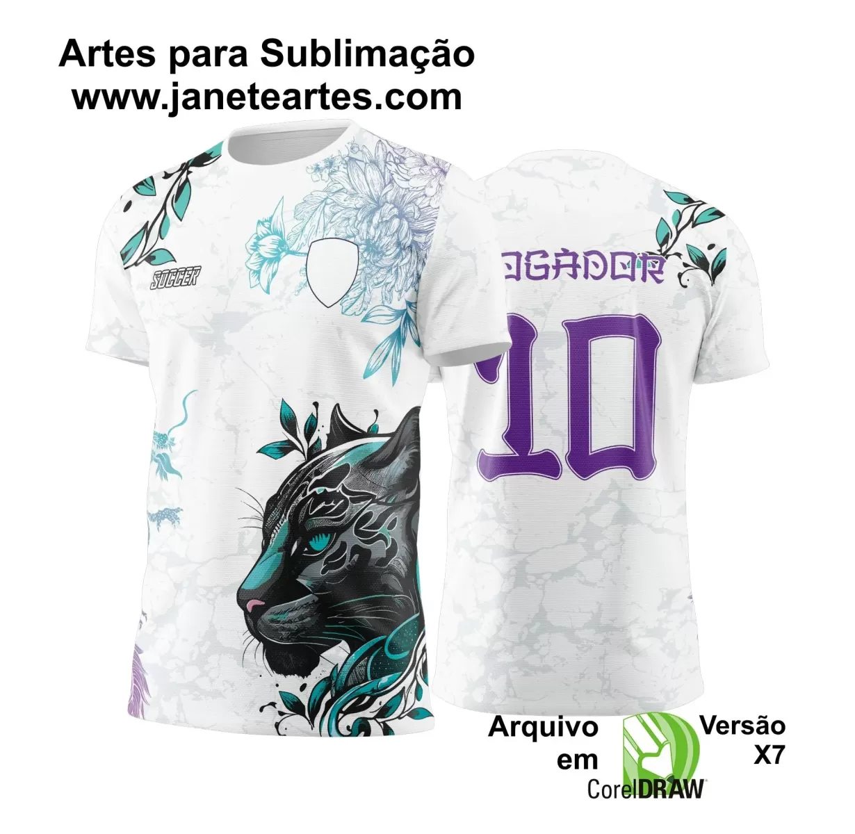 Arte Vetor - Camisa de Interclasse - Jogos Internos - Pantera - 2024 - 2025