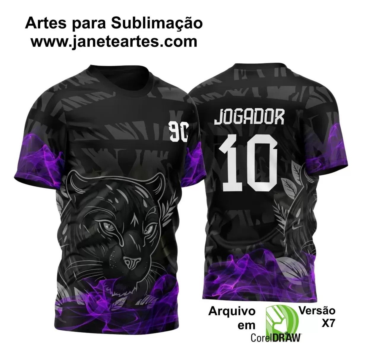 Arte Vetor - Camisa de Interclasse - Jogos Internos - Pantera - 2024 - 2025