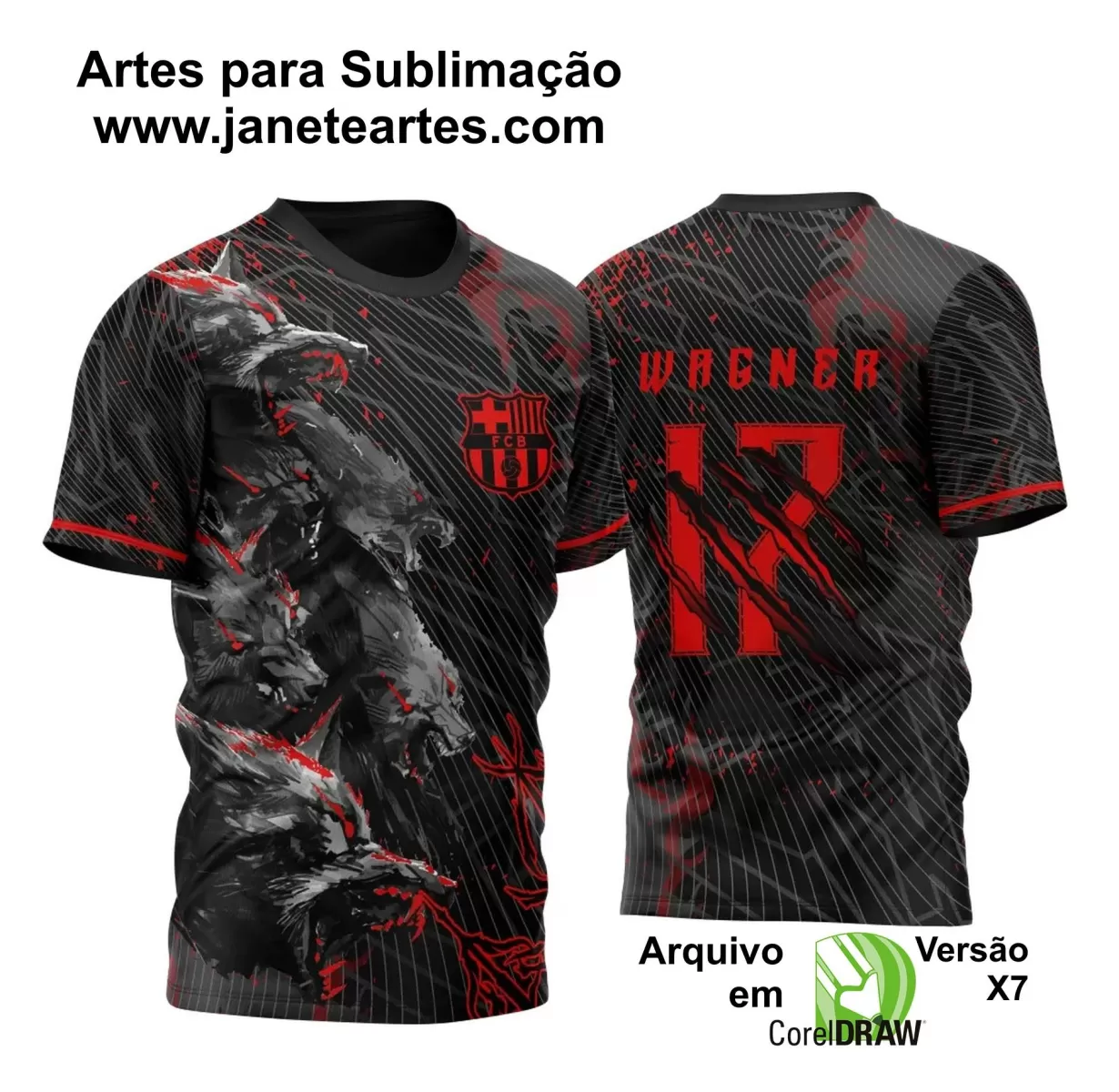 Arte Vetor - Camisa de Interclasse Lobo - 2024-2025