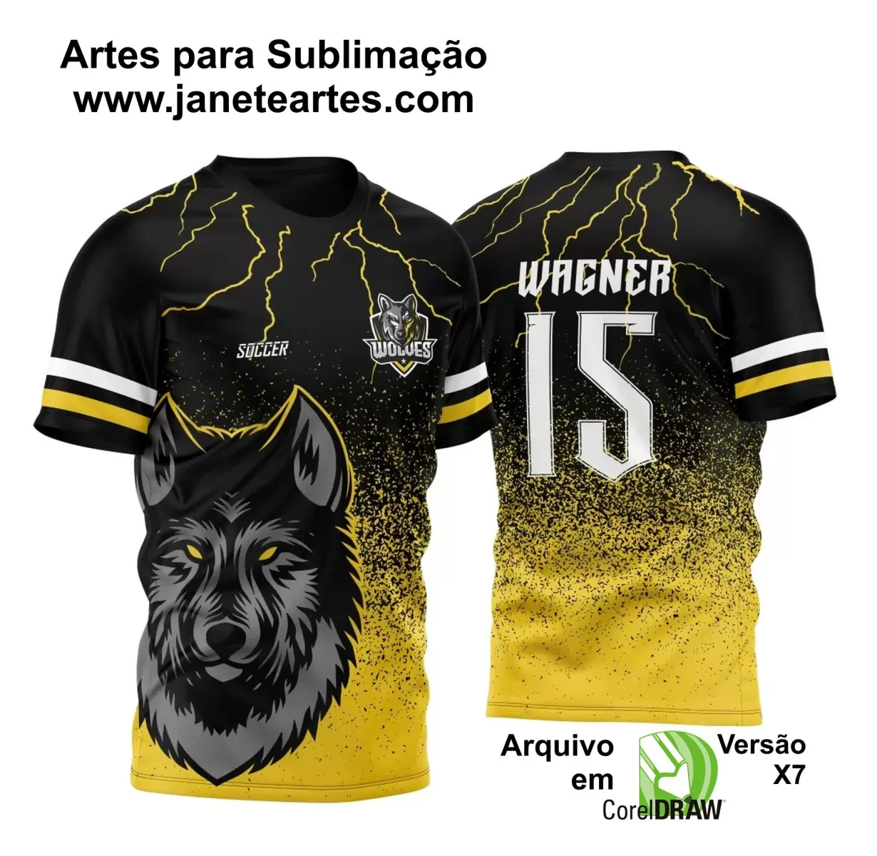 Arte Vetor - Camisa de Interclasse Lobo - 2024-2025