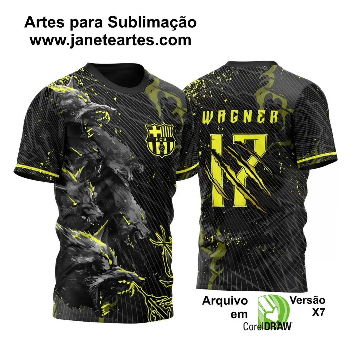 Arte Vetor - Camisa de Interclasse Lobo - 2024-2025