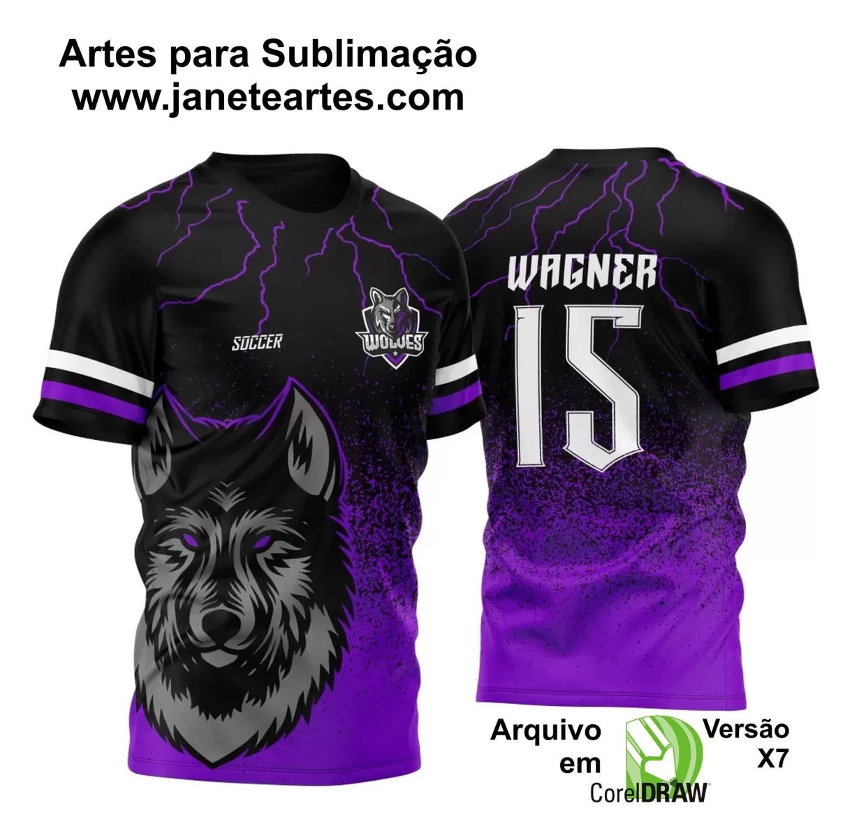 Arte Vetor - Camisa de Interclasse Lobo - 2024-2025