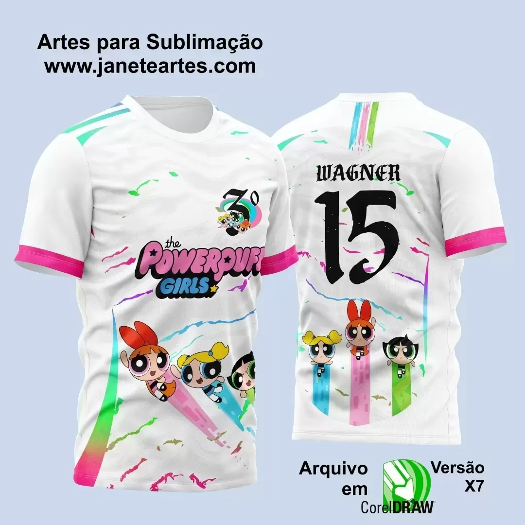 Arte Vetor - Camisa de Interclasse - Meninas Suprepoderosas - Desenho - 2024 - 2025