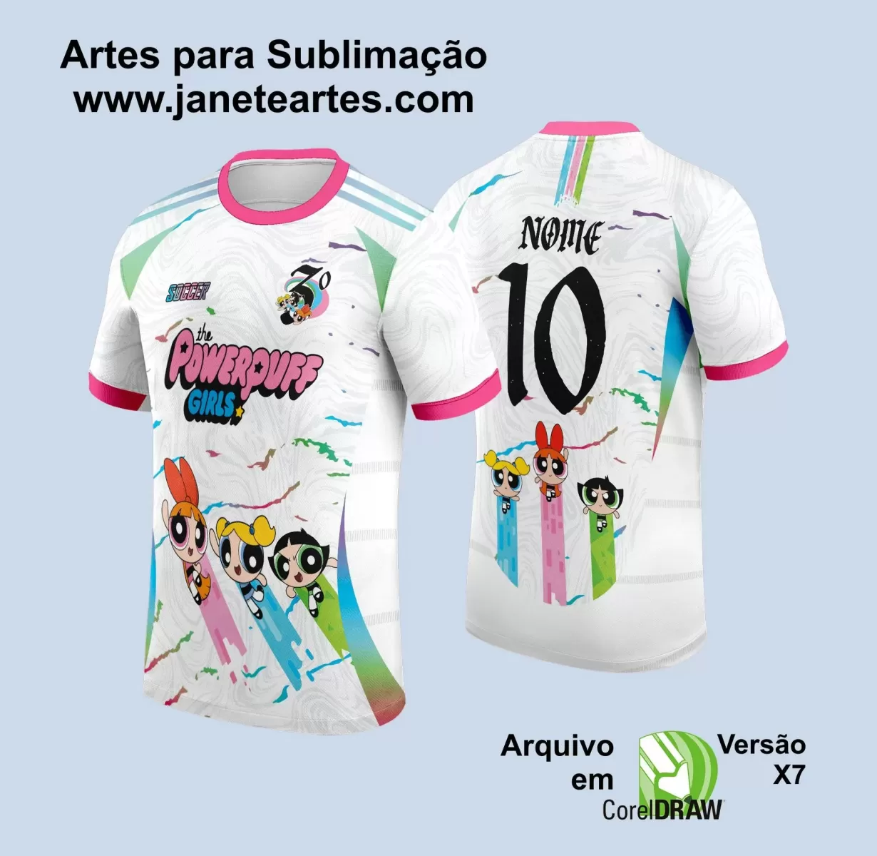 Arte Vetor - Camisa de Interclasse - Meninas Suprepoderosas - Desenho - 2024 - 2025