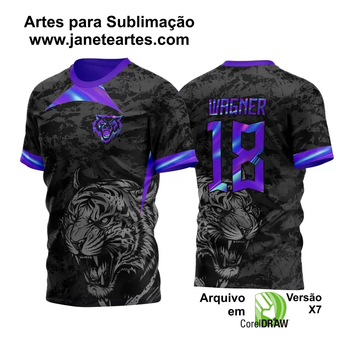 Arte Vetor - Camisa de Interclasse - Tigre - 2024 - 2025