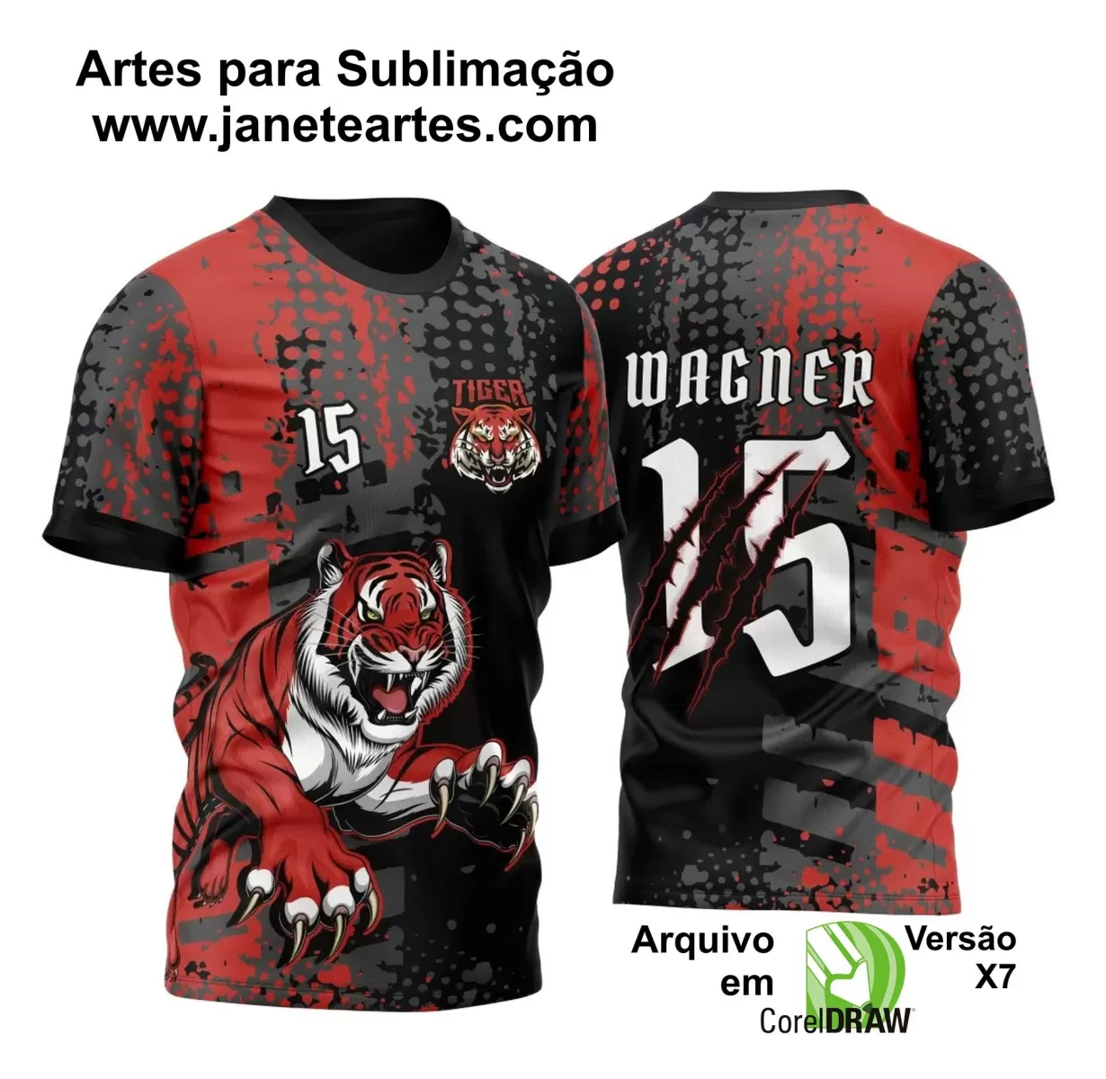 Arte Vetor - Camisa de Interclasse - Tigre - 2024 - 2025