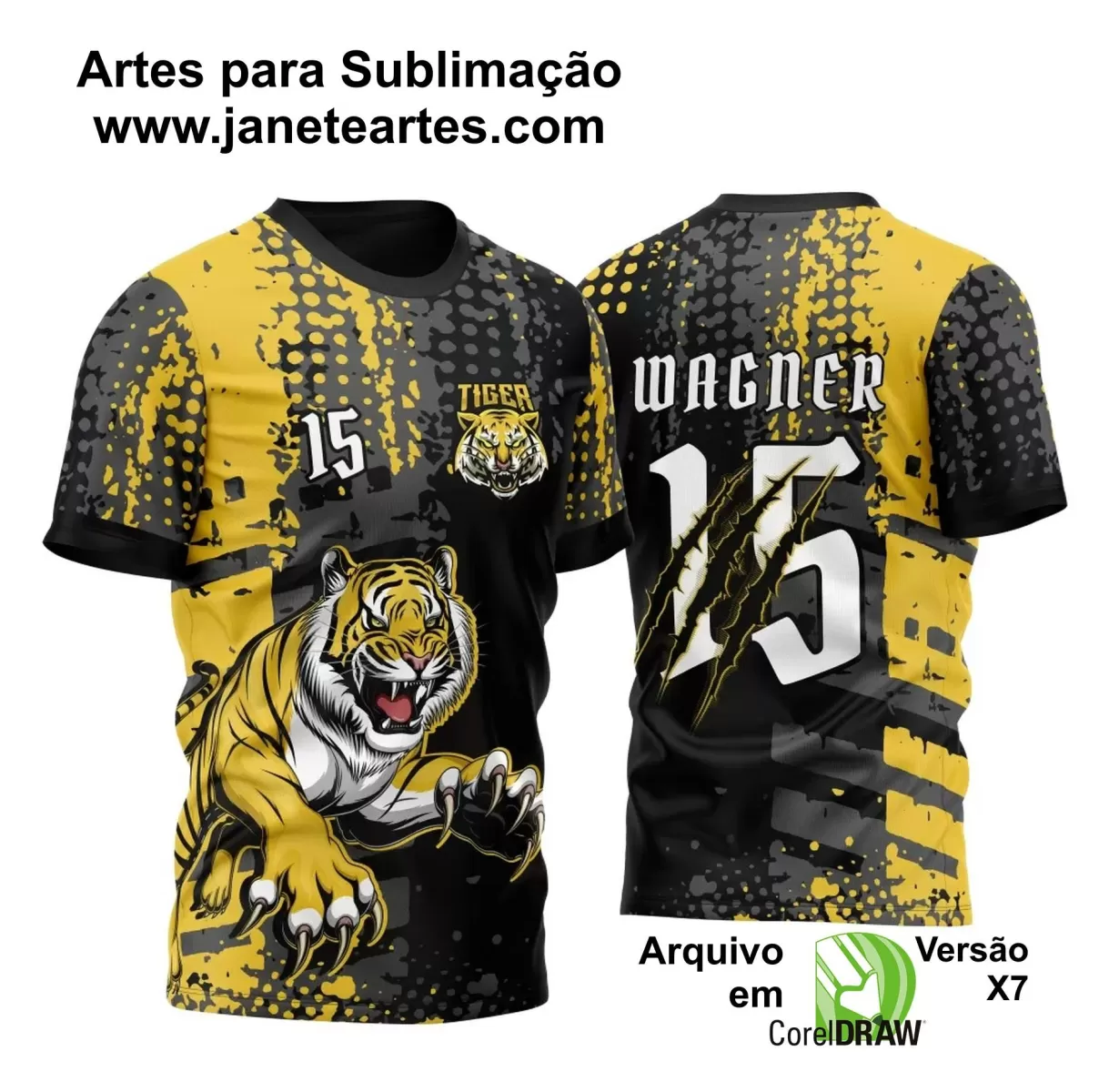 Arte Vetor - Camisa de Interclasse - Tigre - 2024 - 2025