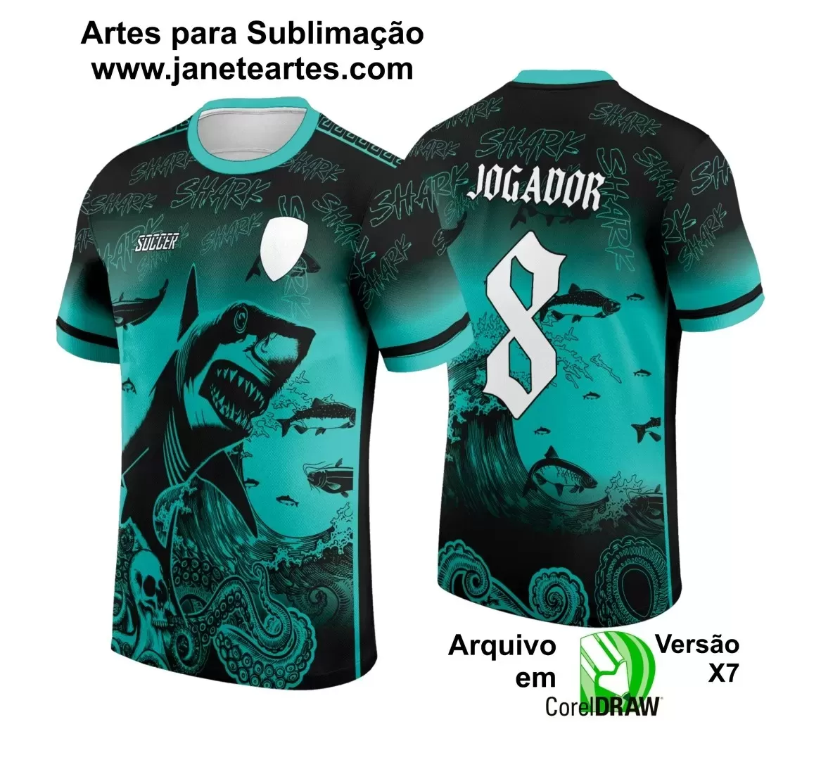 Arte Vetor - Camisa de Interclasse - Tubarão - 2024 - 2025