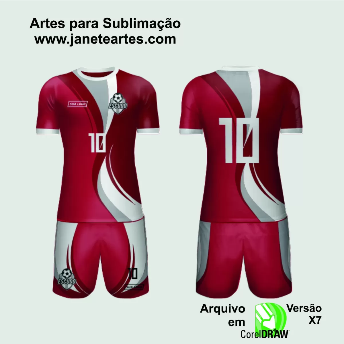 Arte Vetor Camisa de Time Amador 2024 - Modelo 180