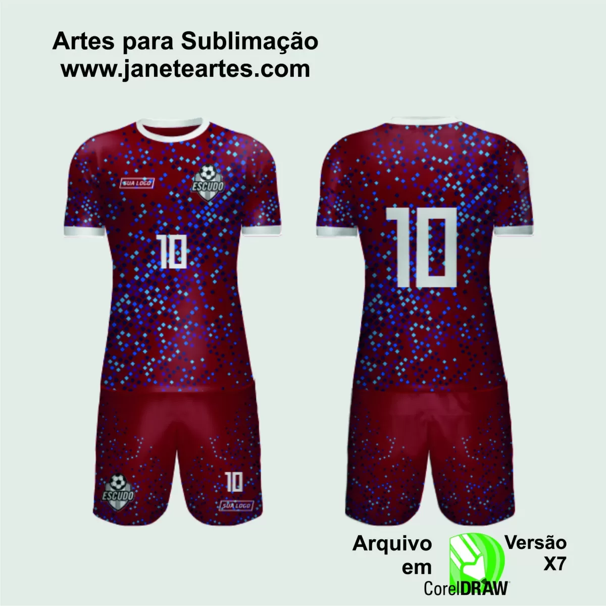 Arte Vetor Camisa de Time Amador 2024 - Modelo 183