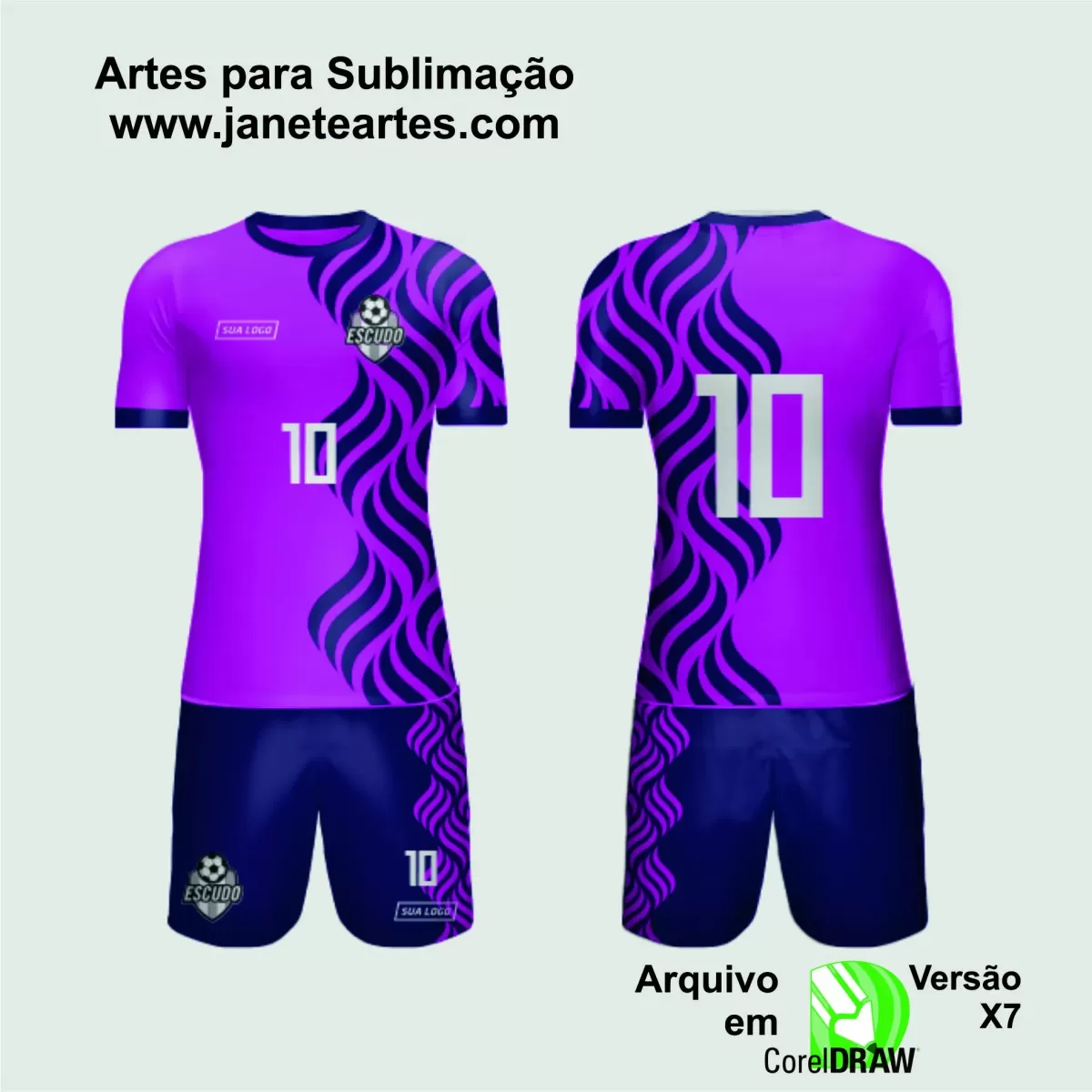 Arte Vetor Camisa de Time Amador 2024 - Modelo 187