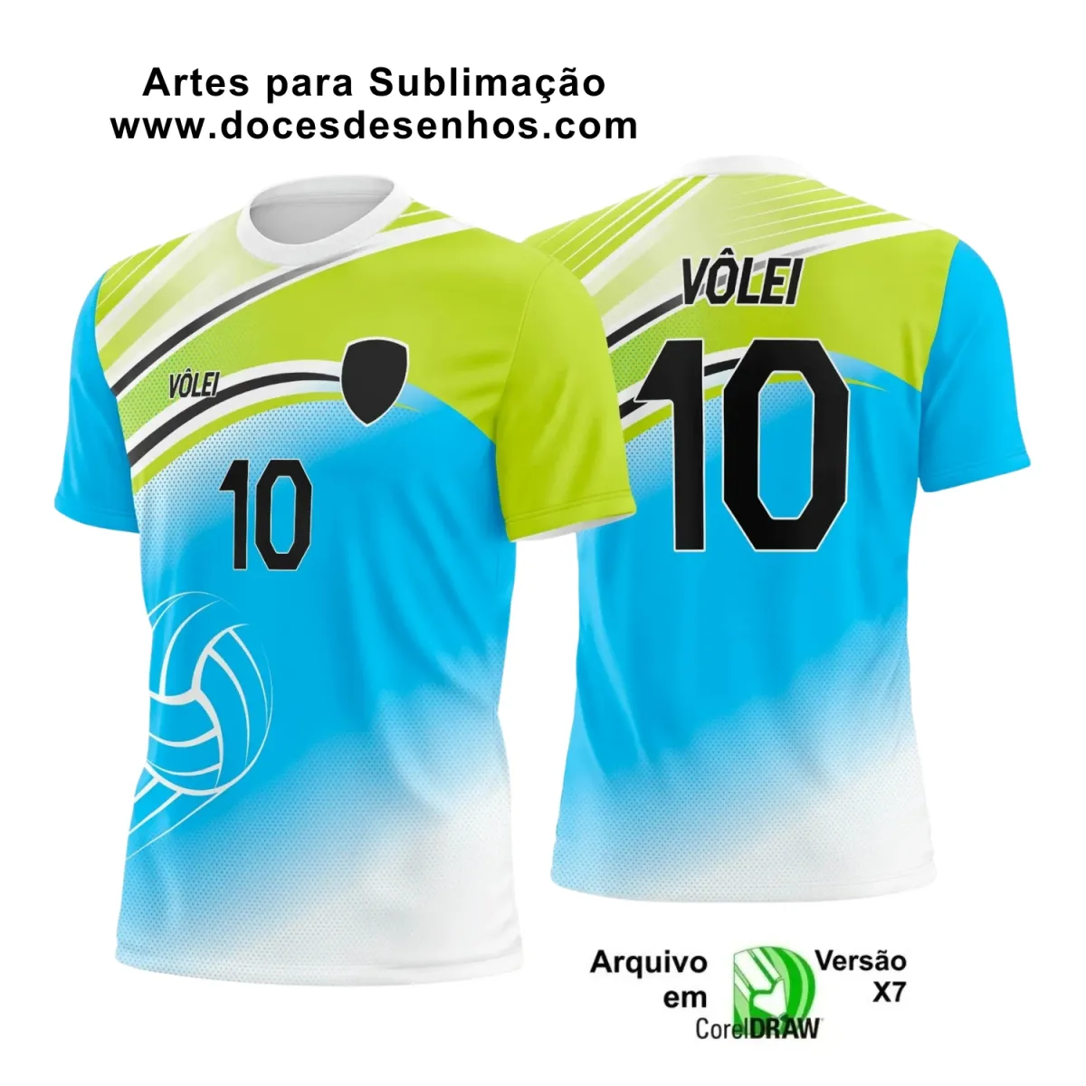 Arte Vetor Camiseta Esportiva  - Camiseta de Vôlei 2025 