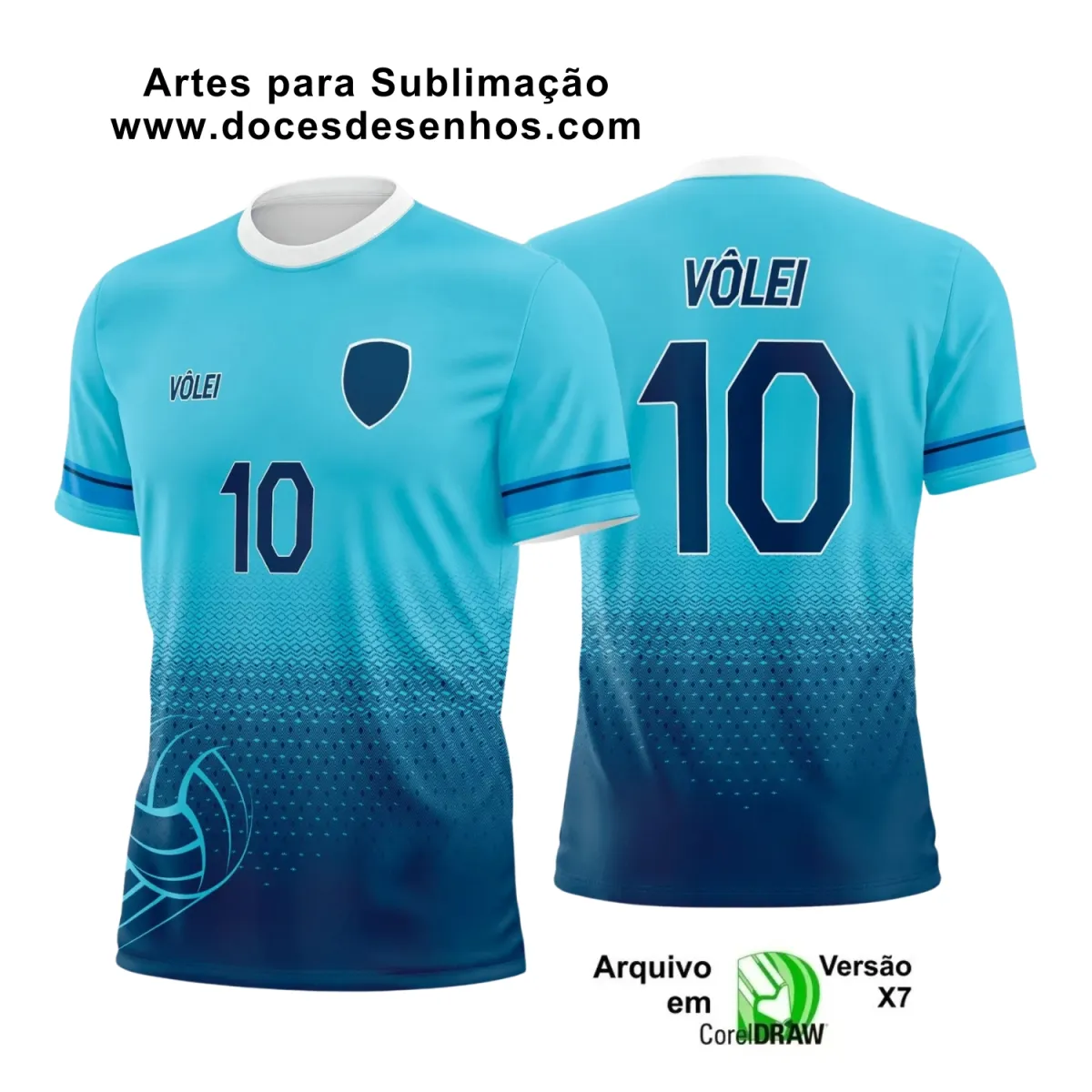 Arte Vetor Camiseta Esportiva  - Camiseta de Vôlei 2025 