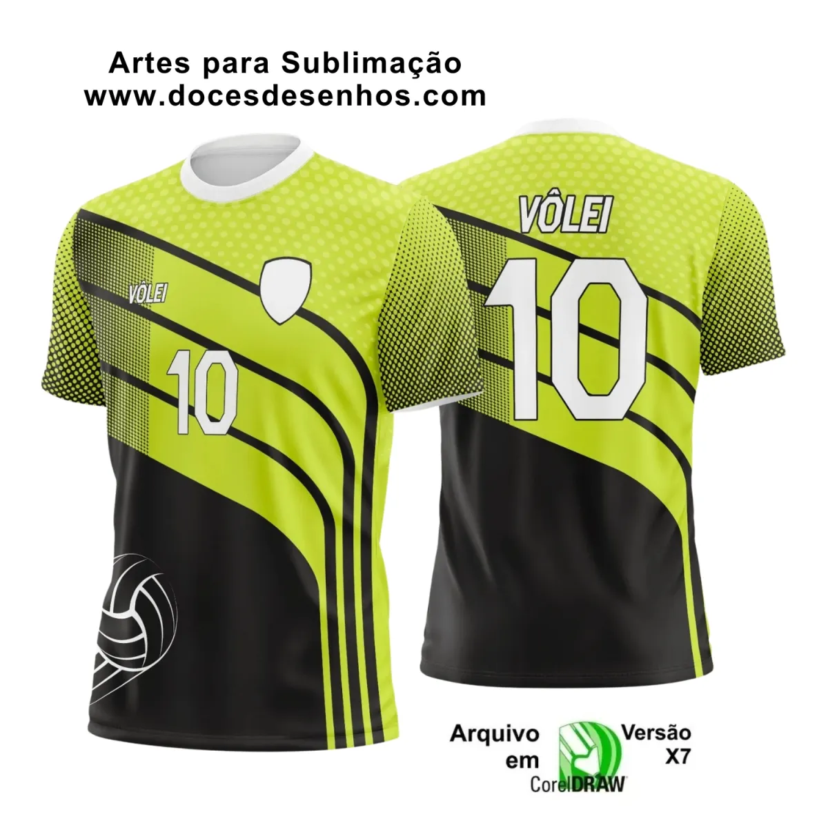 Arte Vetor Camiseta Esportiva  - Camiseta de Vôlei 2025 