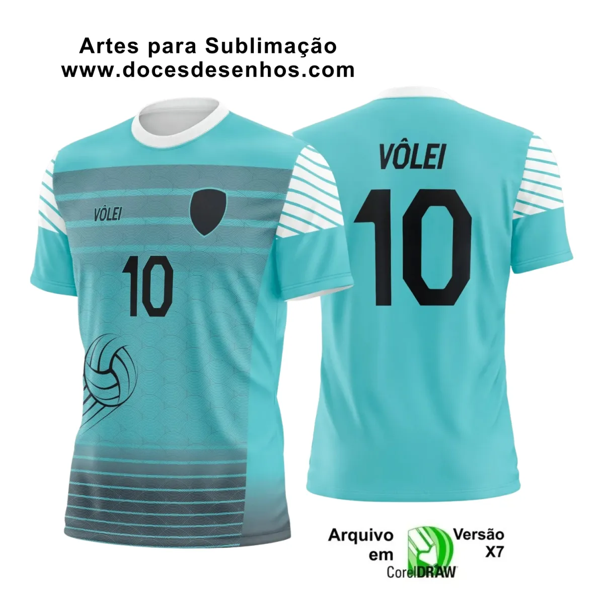 Arte Vetor Camiseta Esportiva  - Camiseta de Vôlei 2025 