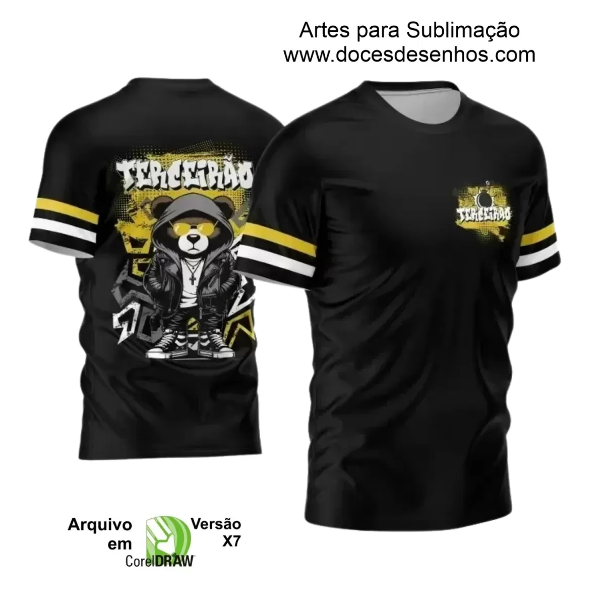 Arte Vetor - Estampa Camisa - Formandos Urso - 2024 - 2025