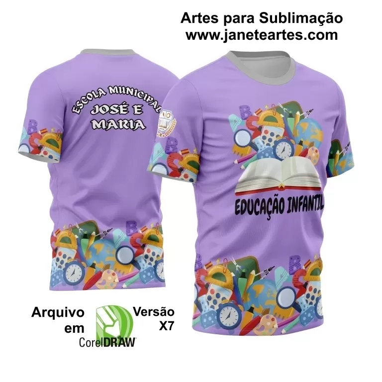 Arte Vetor Estampa Template Camisa Professora - Professor 2024 Modelo 25