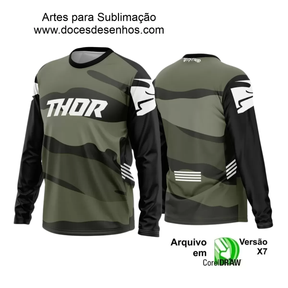 Arte para Camiseta de Motocross e Trilheiros - 2025