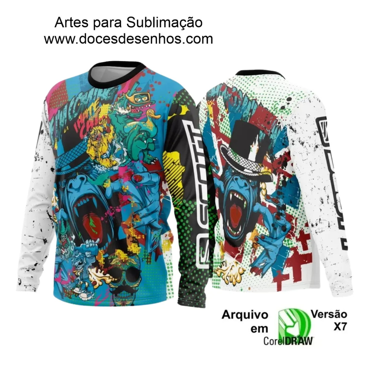 Arte para Camiseta de Motocross e Trilheiros - 2025