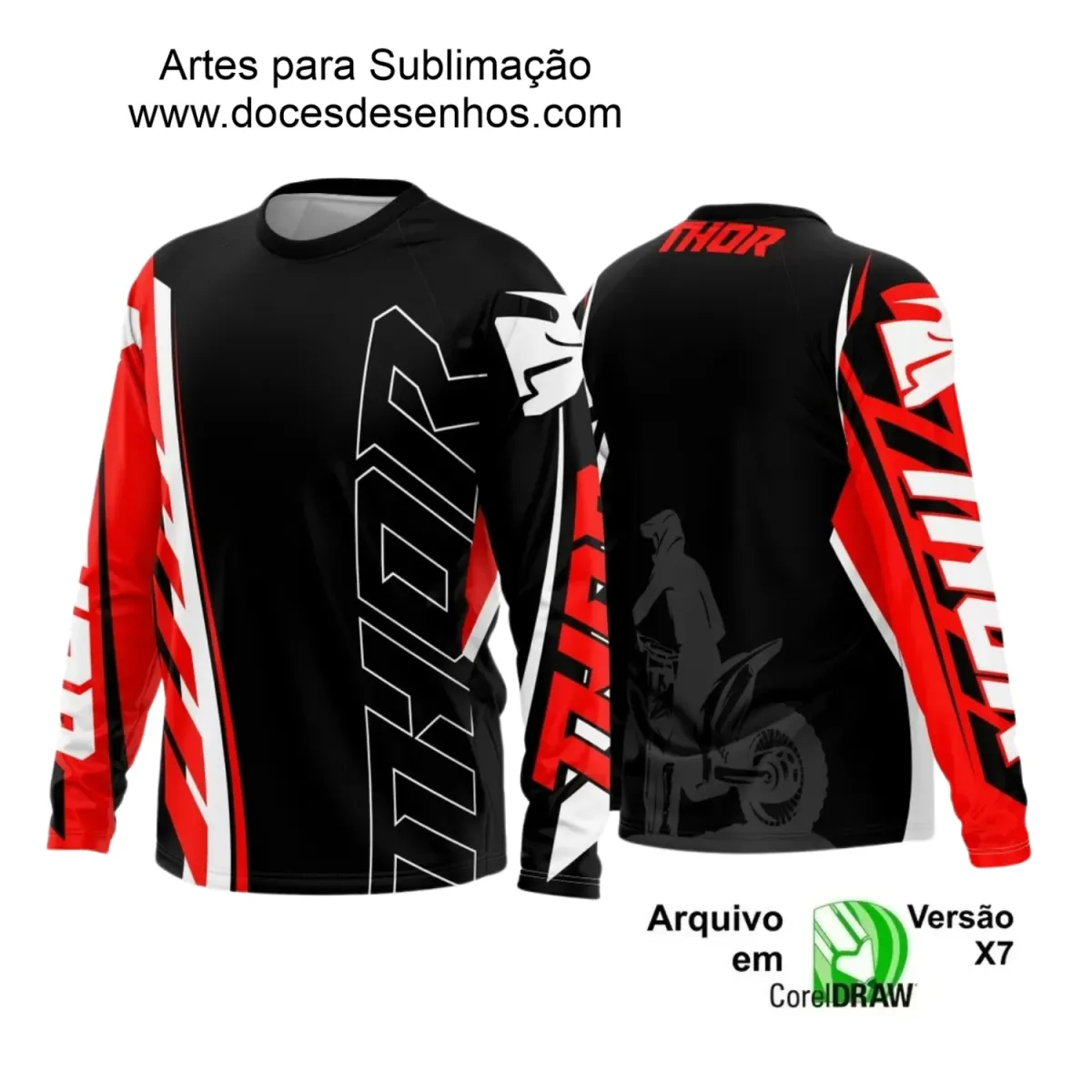 Arte para Camiseta de Motocross e Trilheiros - 2025