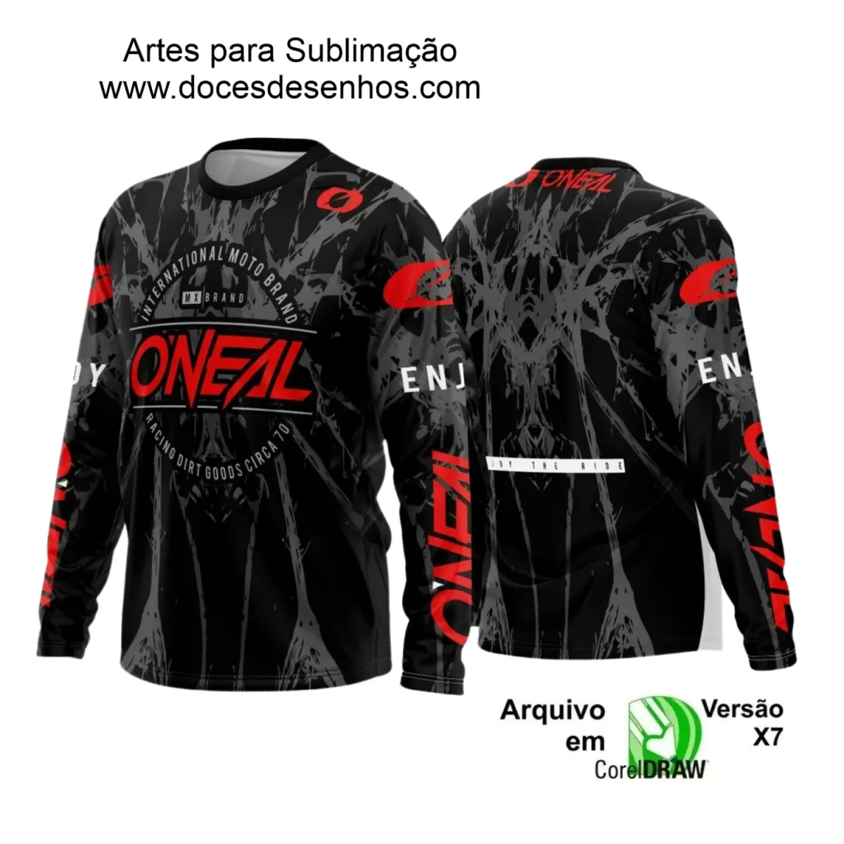 Arte para Camiseta de Motocross e Trilheiros - 2025