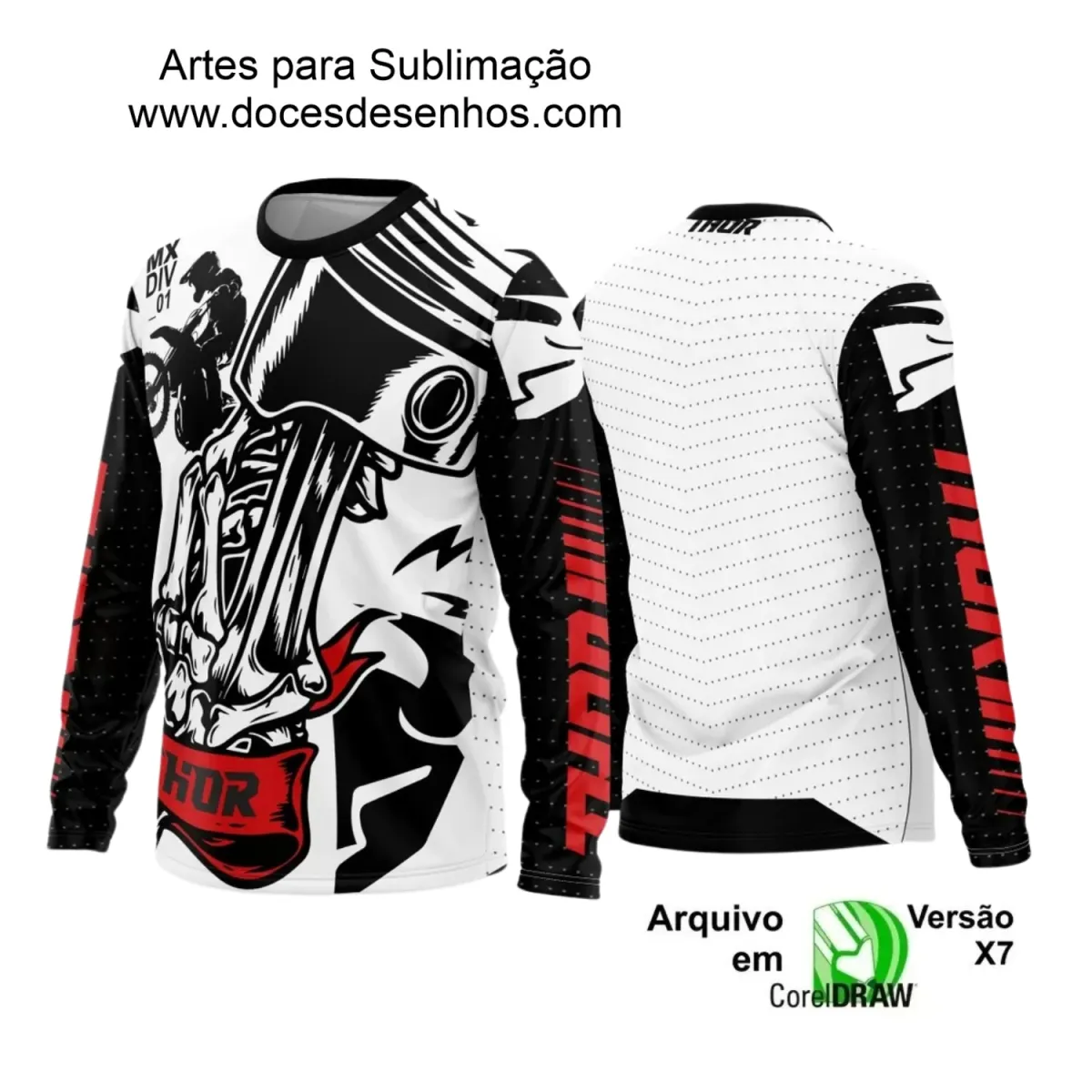 Arte para Camiseta de Motocross e Trilheiros - 2025