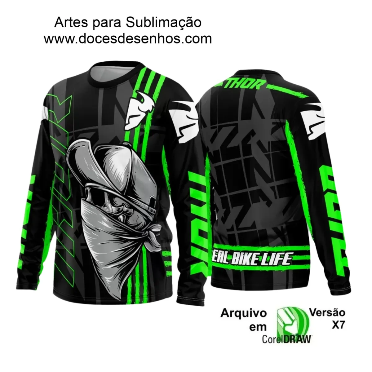 Arte para Camiseta de Motocross e Trilheiros - 2025