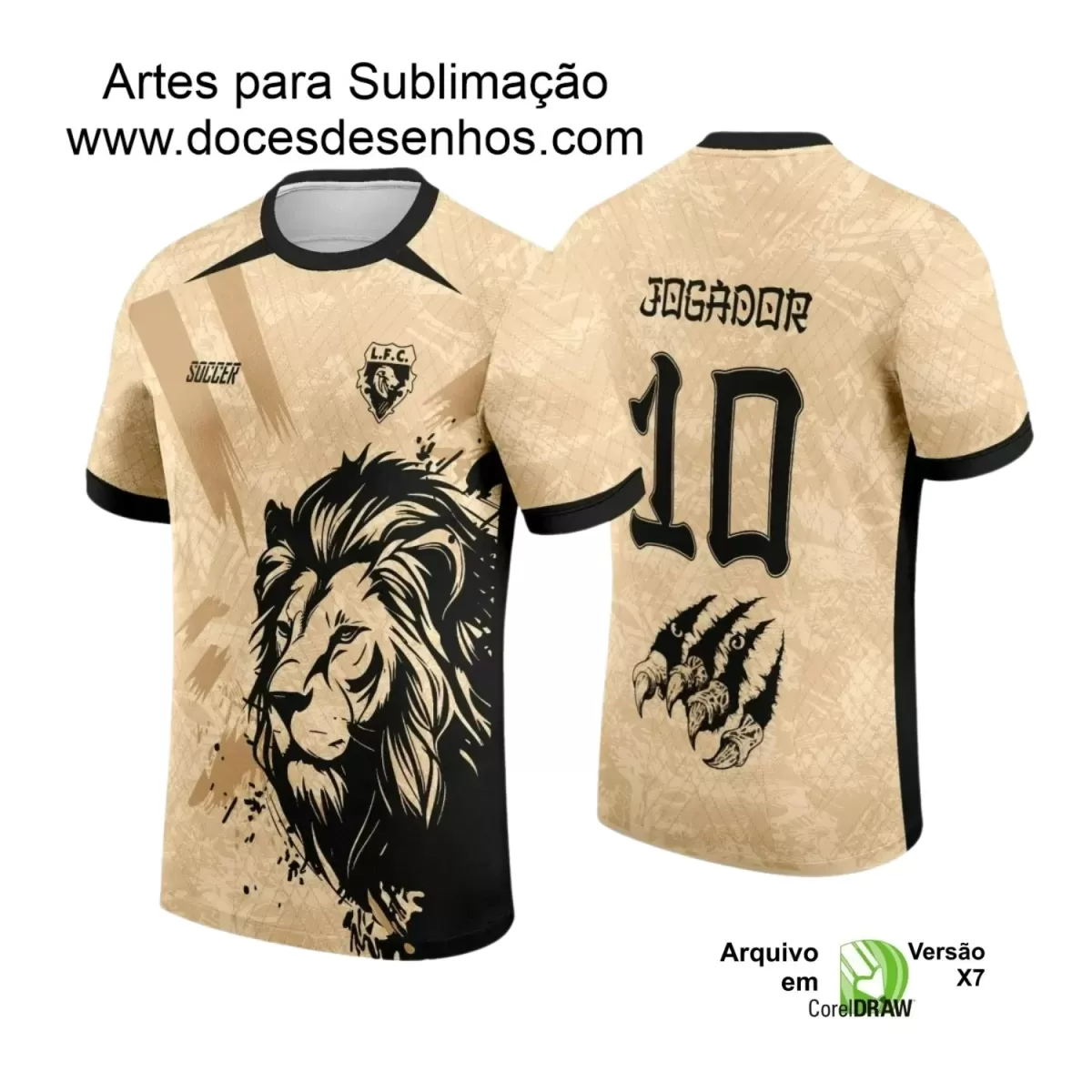 Arte para Estampa de Camiseta Escolar 2025 – Interclasse 2025 - Tema de Leão